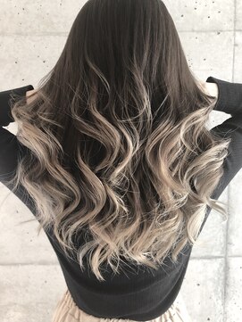 ヘアーブランド ジン フィール(HAIR BRAND Jin feel) 外国人風カラー×バレイヤージュ【松山美容室】