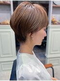 30代40代50代◎大人ナチュラルレイヤーショートボブ 表参道