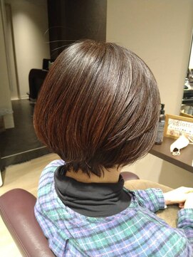 シンリア(ShinLia) 大人可愛い小顔ボブ♪40代50代人気白髪染めブラウンカラー