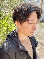 ゼストソエル(ZEST soell)&nbsp;センターパート ツイストスパイラルパーマ メンズ 立川