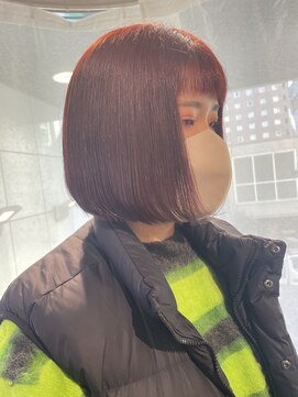 ヘアーアンドメイク ビス(HAIR&MAKE bis) ブリーチなしでできる！レッドカラー【加藤沙久楽】