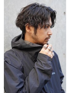 フィフス 栄(fifth) ツイストスパイラルパーマツーブロックメンズマッシュ