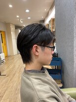 ブロッサム 東中野店&nbsp;スーツ短髪ツーブロック束感モテる黒髪シークレットパーマ流行