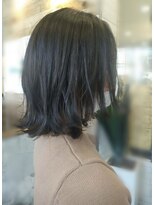 ヘアアートヒサ(HAIR ART hisa)&nbsp;「RYOKO」304050代 濡れ感ボブ×ダークグレー