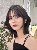 大人可愛い20代30代40代インナーカラー小顔ウルフレイヤーボブ