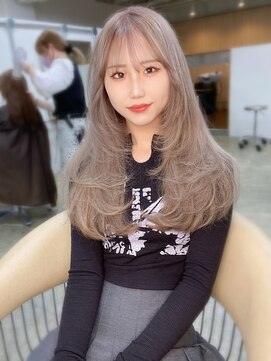 ファンド 千葉(fand) ミルクティ/ミディアムレイヤーカット/似合わせカット/MANA