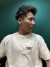【立体感×お洒落度◎】 カット+メッシュキャップホワイトハイライト￥15000