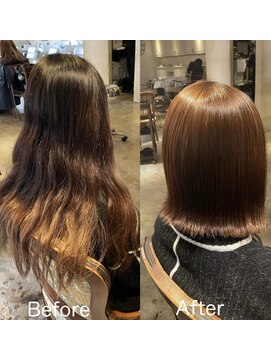 髪質改善と縮毛矯正の専門店 サンティエ(scintiller) 【髪質改善】弱酸性縮毛矯正