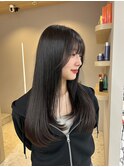 【きくしらくと】レイヤーロング×韓国ヘア×髪質改善×福岡前髪