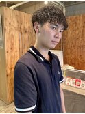 メンズマッシュ×スパイラルパーマ 【鎌田 隆雅】