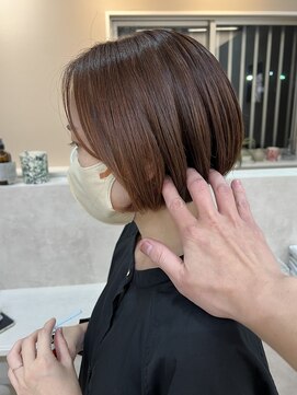 アスラン(ASLAN) 【aslan】ボブ/ミニボブ/オレンジカラー/アプリコットカラー