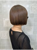 ココアブラウンミニボブ