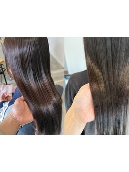 『自分史上最高の髪質へ』縮毛矯正なのに仕上がりが柔らかい！そして圧倒的なツヤを実感◎