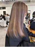 20代30代40代大人可愛いミルクティーベージュハイライト