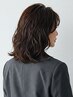 ホットペッパー再来者★白髪エイジングケア★　肩につくくらい