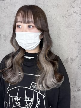 ルーツアイリー 心斎橋(ROOTS IRIE) 10代20代30代シールエクステホワイトベージュインナーカラー美髪