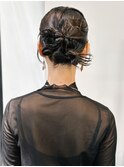 ヘアセット ヘアアレンジ お呼ばれヘア 艶髪 カチモリヘア 韓国