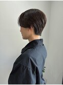 ハンサムショート/ボブ/グレージュ/透明感/カット