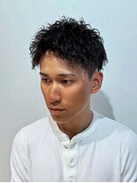 クレアメンズ 横浜能見台(CREA men's)&nbsp;横浜ツイストスパイラルパーマメンズパーマツーブロックショート