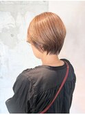 ハイライト/ショートボブ/白髪ぼかし