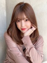 アフロート エル 錦糸町(AFLOAT L)&nbsp;【20代30代】小顔レイヤーミディアム/黒髪/暗髪/ココアベージュ