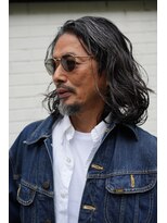 オルト(Altn)&nbsp;大人の波巻きツイストスパイラルパーマミディアムロングメンズ