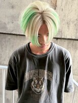 ネハス 栄(nehus.) ブリーチ/クラゲヘアー/小顔に見せるヘア/ココアベージュ