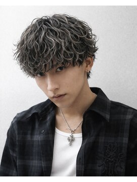 グレイバイニューヨークニューヨーク 京都北大路(Gray by NYNY) ルーズ波巻きパーマ×ハイライトカラー