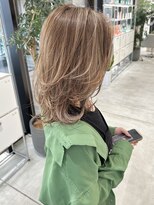 ステアケース ギンザセブン(stair:case ginza7)&nbsp;大人ハイライトベージュレイヤーカットくびれ巻き