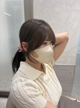 顔まわりで、もっと可愛く。