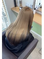 オリビアヘアー(OLIVIA HAIR)&nbsp;ミルクティーカラー×髪質改善トリートメント
