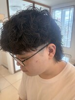 グランデュールオム 東静岡池田店(GRANDEUR HOMME)&nbsp;メンズマレット波巻きスパイラルパーマ/静岡メンズ/海外風パーマ