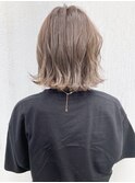 スモーキーグレージュボブ_ココアブラウンセシルカット_ba298472