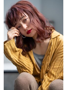 オースティン 門前仲町(AUSTIN) 大人かわいい前髪セシルカットココアブラウンフリンジウェーブ