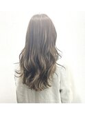 ナチュラルハイライトベージュカラーロングスタイル【林京平】
