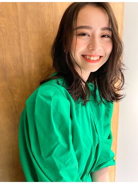 ノンダメージサロン ステラバイボヌール(Stella by Bonheur) オリーブブラウンのヘルシーミディ