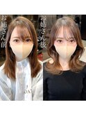 表参道アフロート担当張替★お姉さん髪型セミディ★