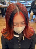 20代30代40代大人可愛いシアーピンク透明感肩ライン外ハネ