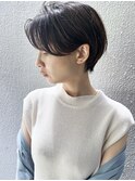 【morio池袋】大人可愛い黒髪前下がりショートボブ♪