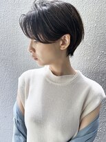 ラウンジ モリオ イケブクロ(Lounge MORIO Ikebukuro)&nbsp;【morio池袋】大人可愛い黒髪前下がりショートボブ♪