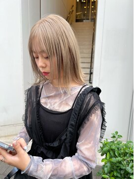 カフ(CAF) CAF松本/ハイトーンカラー/ボブ/大阪/心斎橋美容室