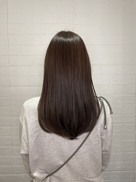 ヘアースペースブルーム プリュス 石橋店(HAIR SPACE BLOOM plus) 石橋阪大前/柔らかい雰囲気のラベンダーベージュ/艶カラー