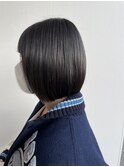 切りっぱなしボブ