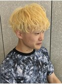 ブリーチカラー波巻きスパイラルパーマツイストスパイラルパーマ
