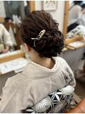 ヘアセットと訪問着　1 【高倉麻未】