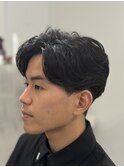 ニュアンスパーマセンターパーマワンカールパーマ韓国メンズ