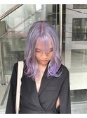 パープルカラーハイトーンブリーチカラーケアブリーチラベンダー