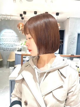 ロンド エメ 柏(Lond aimer) 外ハネボブ×ショートボブブリーチなし髪質改善ダブルカラー[柏]