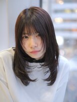 レイヤーカット／ナチュラル／モテ髪/銀座/ロングレイヤー