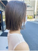 20代30代春色レイヤーボブ◎透明感アッシュ×くびれ小顔